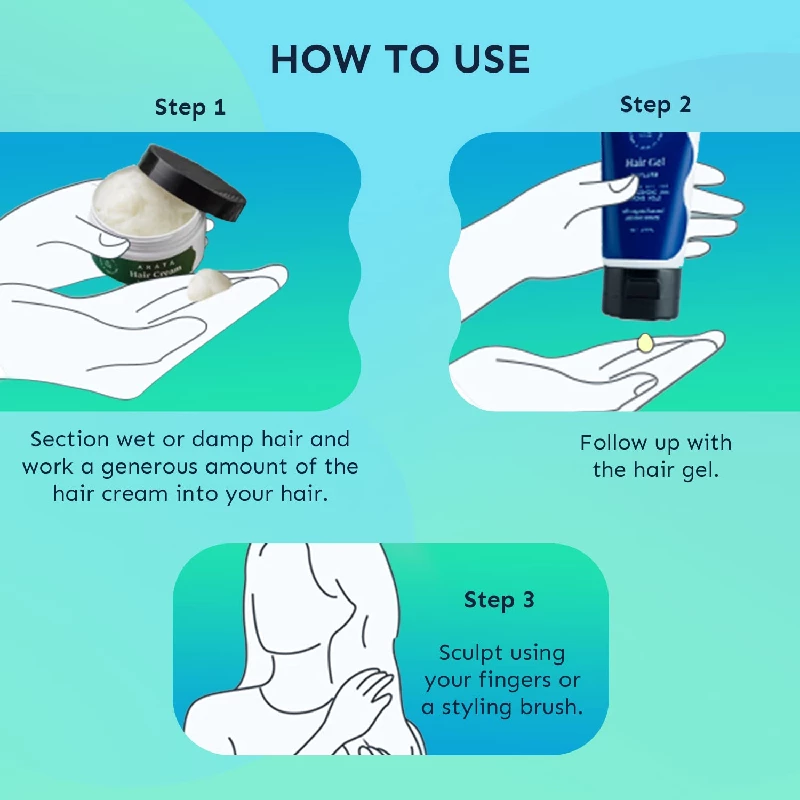 Arata Styling Hair Cream & Styling Hair Gel - Image 5