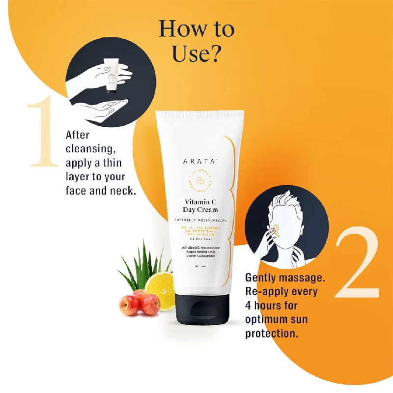 Arata Vitamin C Day Cream With SPF 15+ - Image 5