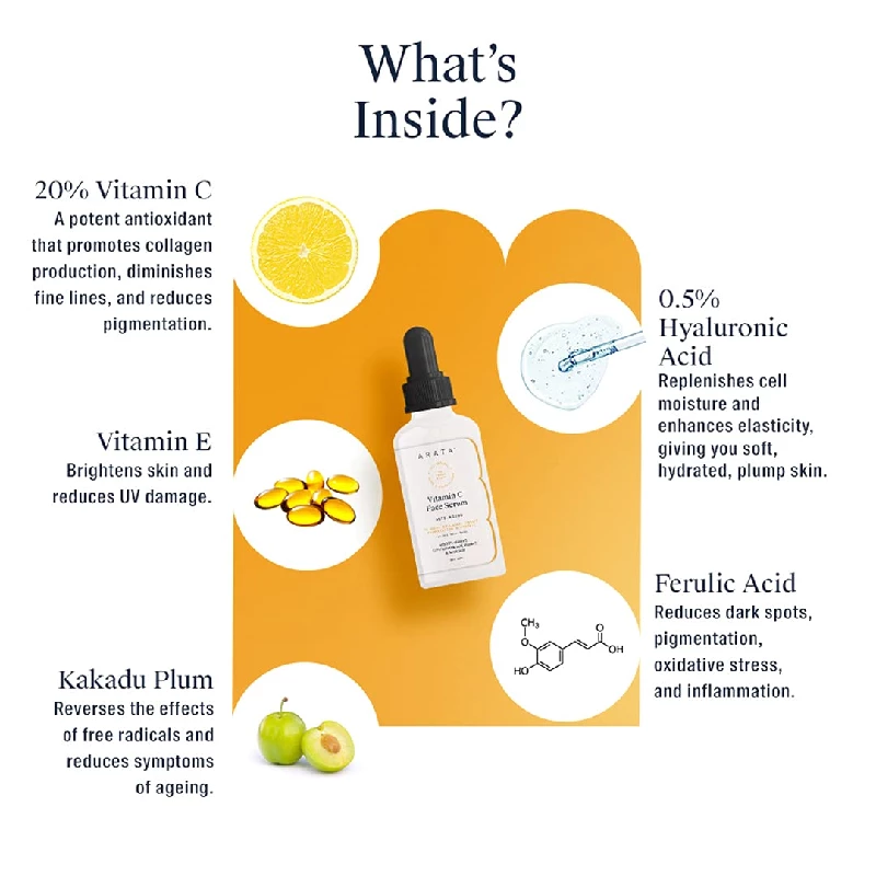 Arata Vitamin C Face Serum For Glowing Skin - Image 3