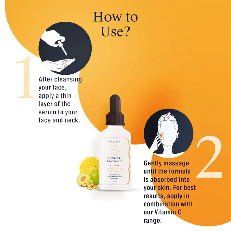Arata Vitamin C Face Serum For Glowing Skin - Image 5