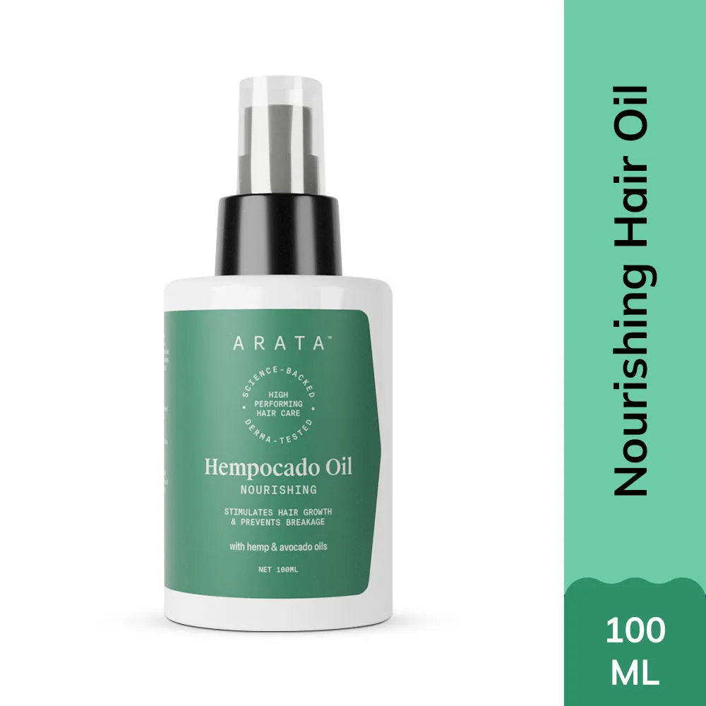 Arata Hempocado Oil – Nourishing Hair Oil with Hemp & Avocado Arata Hempocado Oil – Nourishing Hair Oil with Hemp & Avocado-Pack Size-100 ml