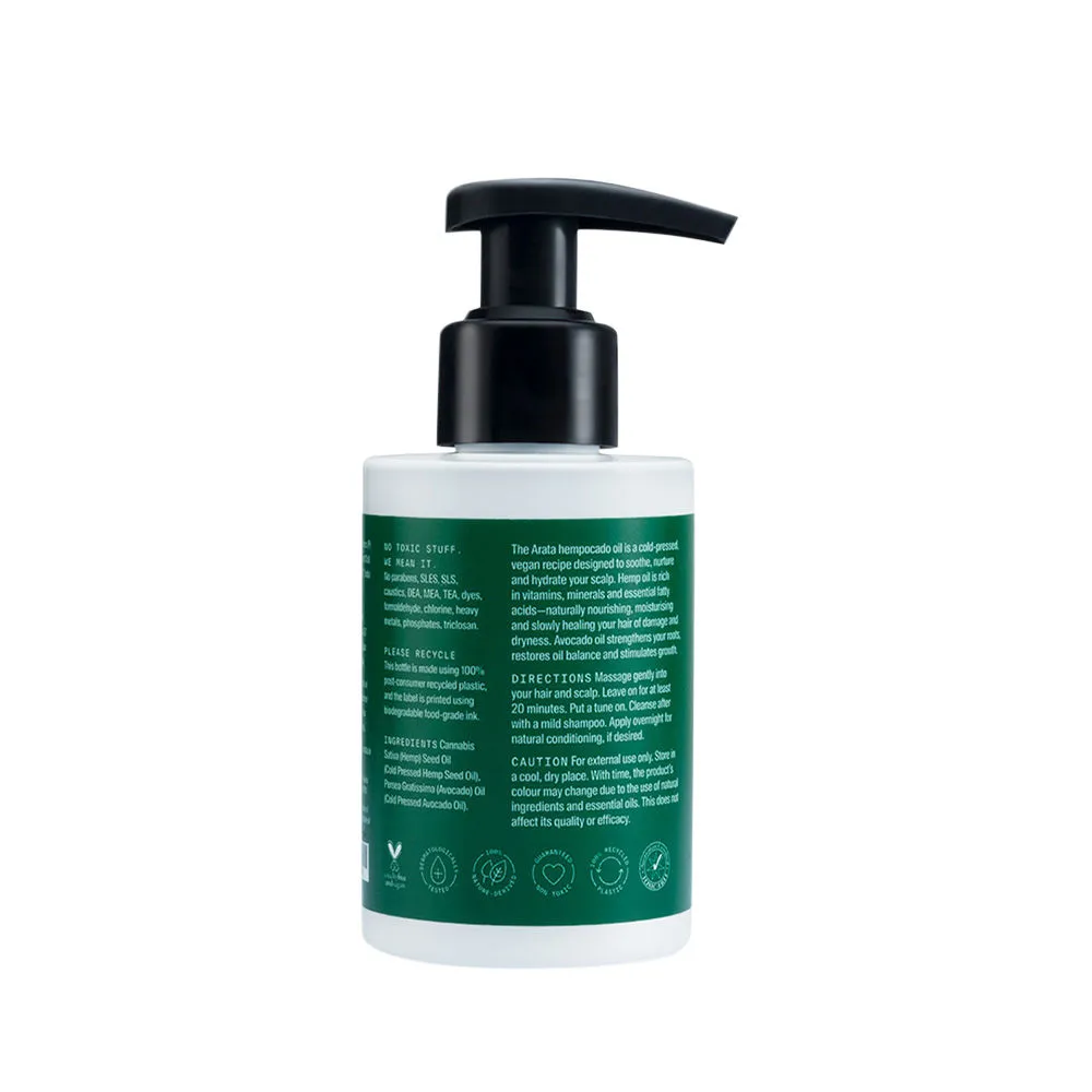 Arata Hempocado Oil – Nourishing Hair Oil with Hemp & Avocado - Image 2