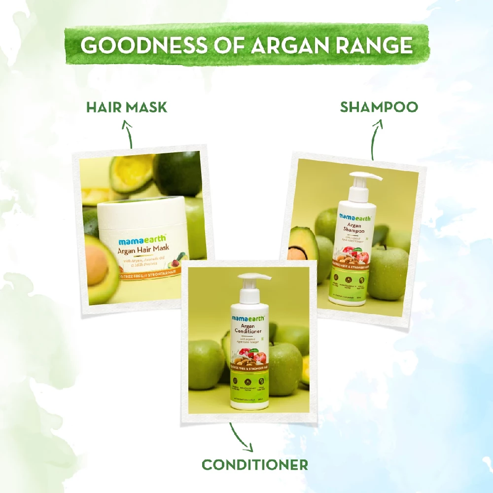 Argan Hair Mask with Argan, Avocado Oil, and Milk Protein for Frizz-free and Stronger Hair - Image 6