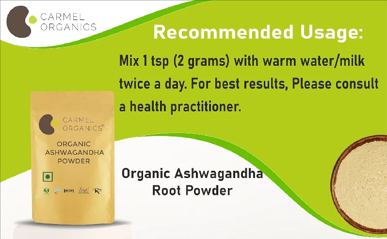 Carmel Organics Ashwagandha Root Powder - Image 5