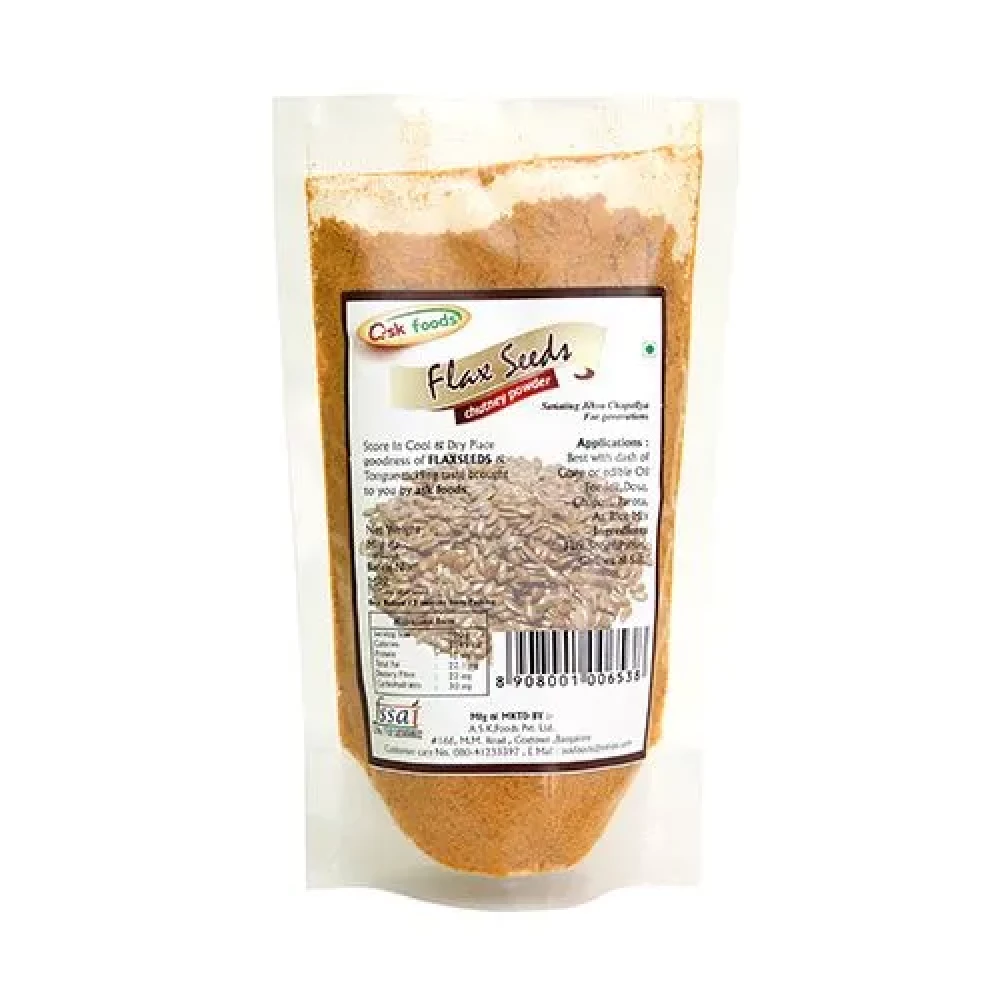 Ask Foods Flax Seeds Chutney Powder Ask Foods Flax Seeds Chutney Powder--100 g