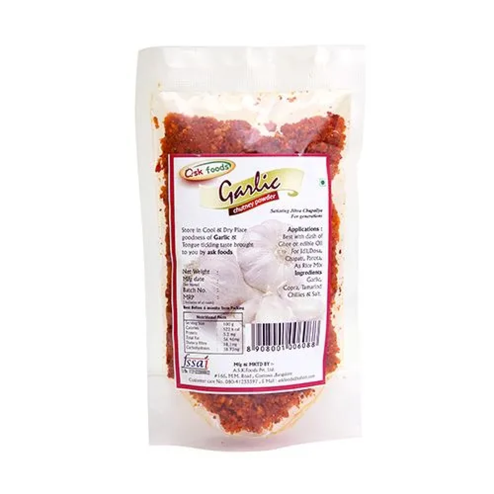 Ask Foods Garlic Chutney Powder Ask Foods Garlic Chutney Powder--100 g