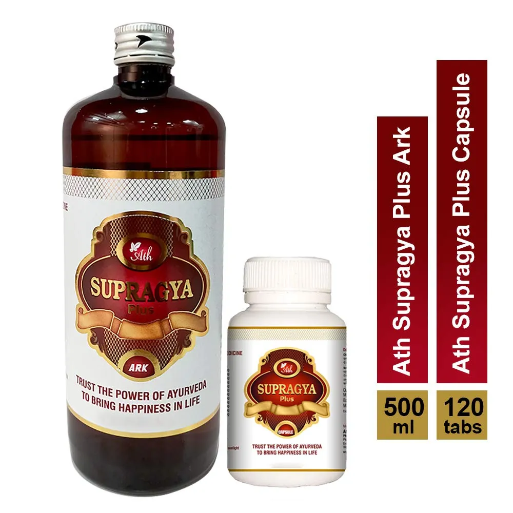 Ath Ayurveda 1 Month Combo Pack of 3 Bottles of Supragya Plus Ark & Supragya Plus - Image 7