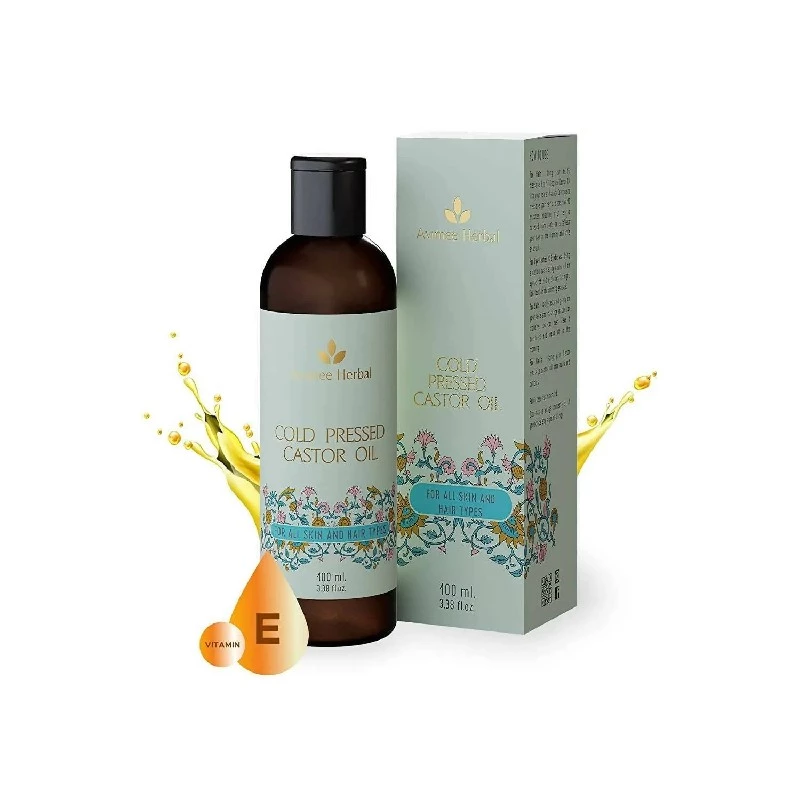 Avimee Herbal Cold Pressed Castor Oil Avimee Herbal Cold Pressed Castor Oil 100 ml-Pack Size-Pack of 2