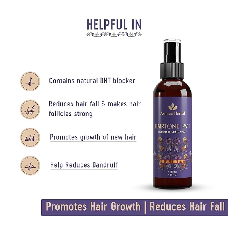 Avimee Herbal Hairtone PV 1 Scalp Spray - Image 3