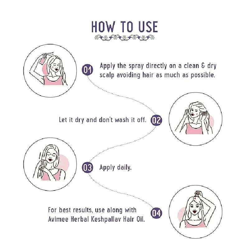 Avimee Herbal Hairtone PV 1 Scalp Spray - Image 4