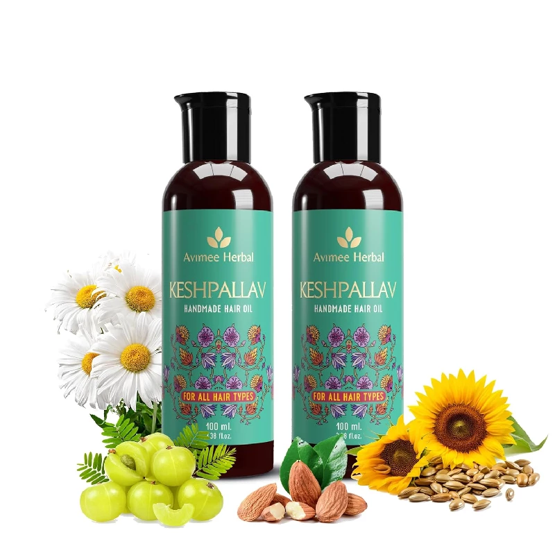 Avimee Herbal Keshpallav Hair Oil For Men & Women (pack Of 2)