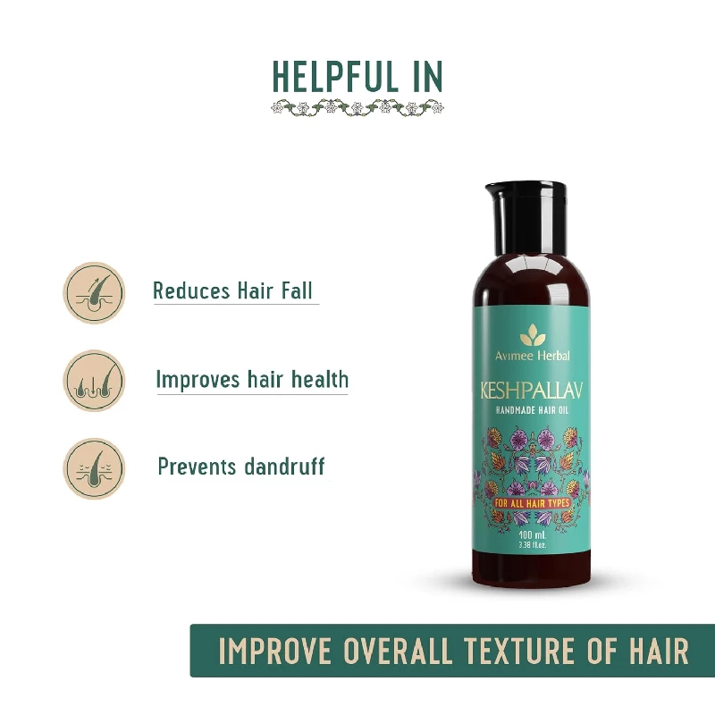 Avimee Herbal Keshpallav Hair Oil For Men & Women (Pack of 2) - Image 3
