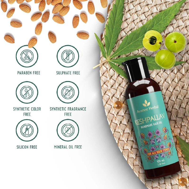 Avimee Herbal Keshpallav Hair Oil For Men & Women (Pack of 2) - Image 7