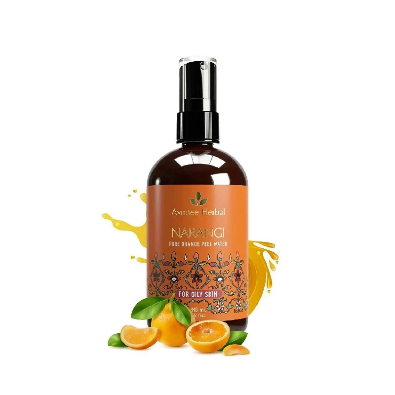 Avimee Herbal Narangi Pure Orange Peel Water For Oily Skin Avimee Herbal Narangi Pure Orange Peel Water For Oily Skin-Pack Size-110 ml