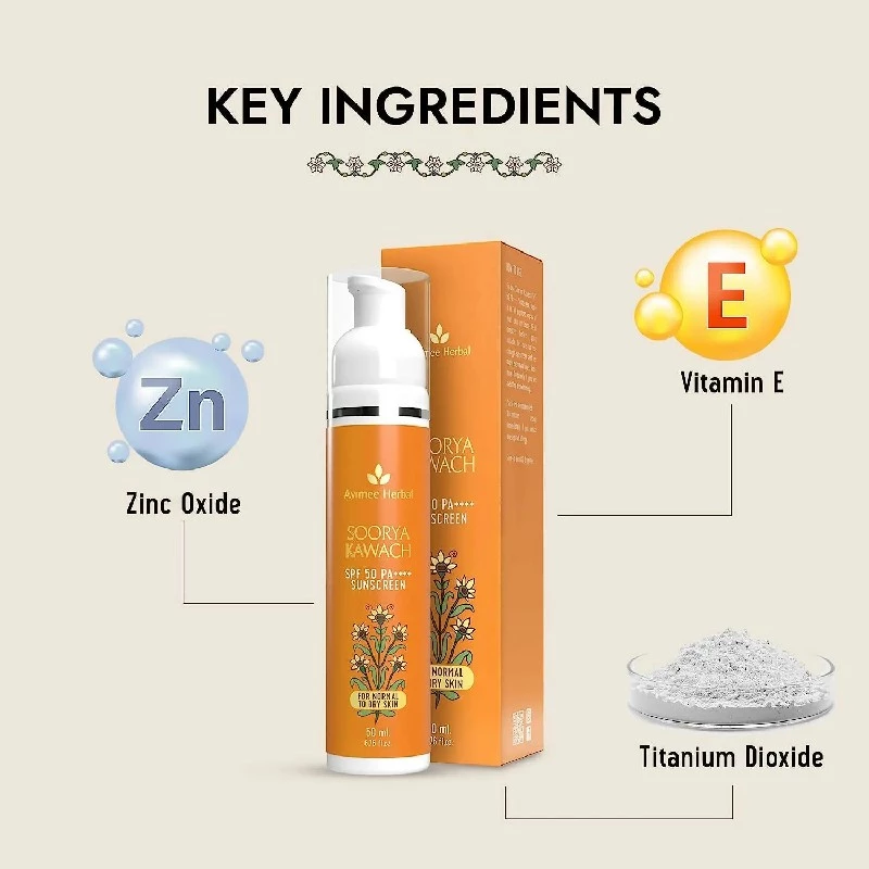Avimee Herbal Soorya Kawach Sunscreen SPF 50 PA++++ - Image 3