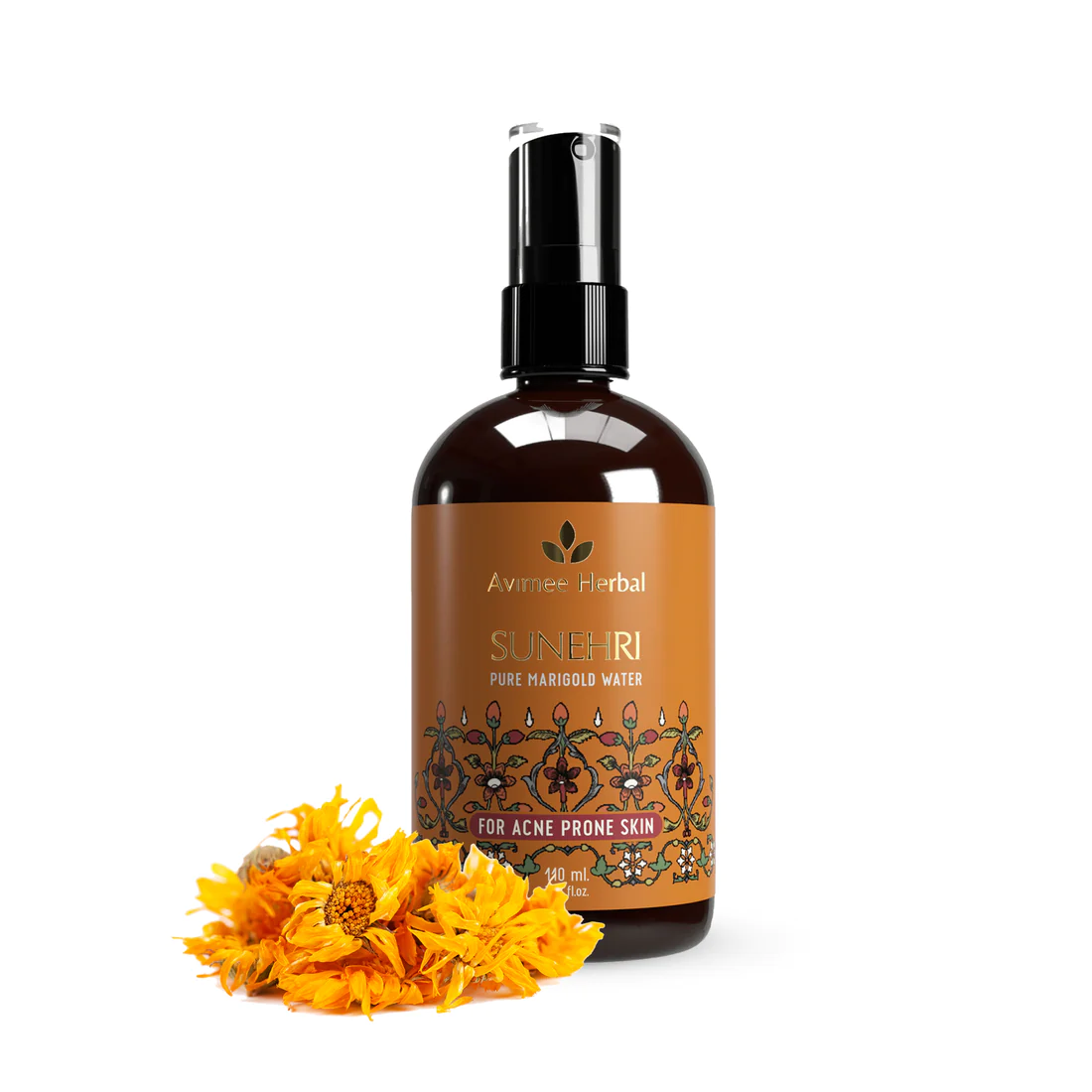 Avimee Herbal Sunehri Pure Marigold Water for Skin Soothing Avimee Herbal Sunehri Pure Marigold Water for Skin Soothing-Pack Size-110 ml