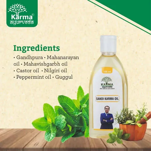 Ayukarma Ayurveda Sandi Joint Pain Karma Oil - Image 2