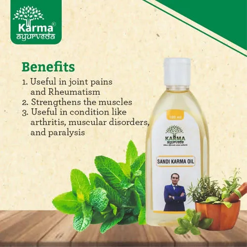 Ayukarma Ayurveda Sandi Joint Pain Karma Oil - Image 3