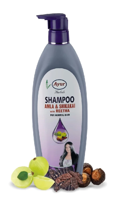 Ayur Shampoo Amla Shikakai Reetha Ayur Shampoo Amla Shikakai Reetha-Pack Size-500 ml