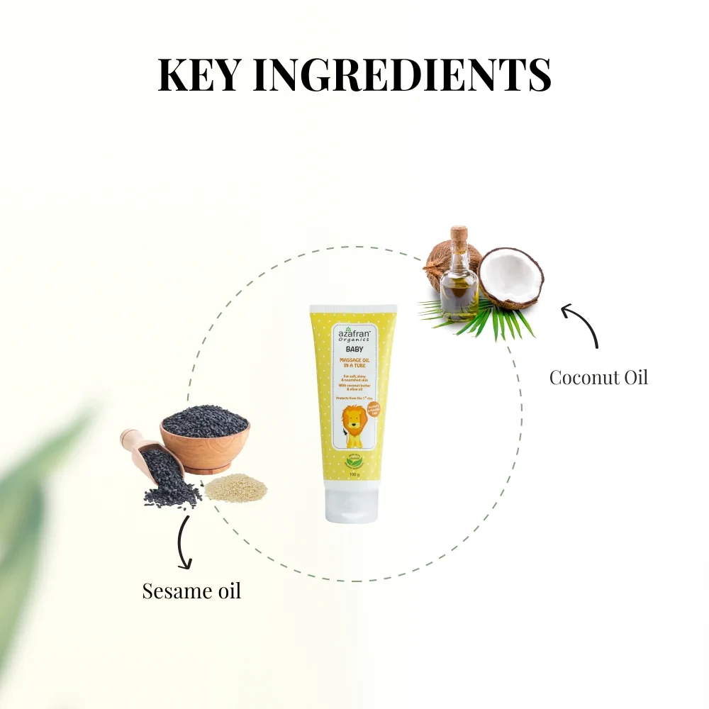 Azafran Organics Baby Massage Oil In A Tube - Image 3