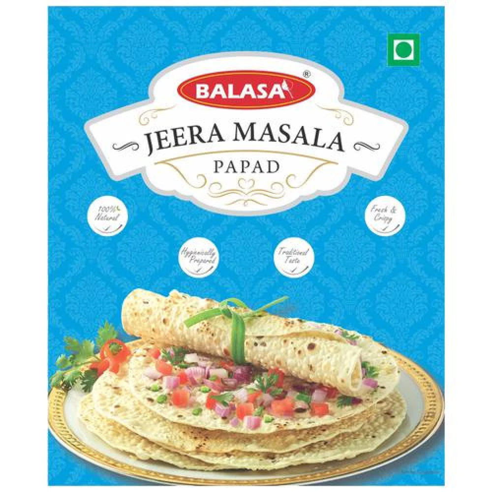 BALASA Jeera Papad - Big BALASA Jeera Papad - Big--200 g