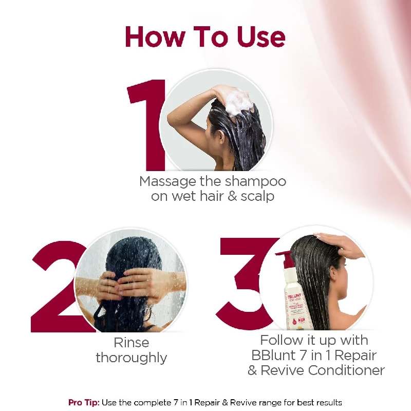 BBLUNT 7 in 1 Repair & Revive Shampoo - Image 4