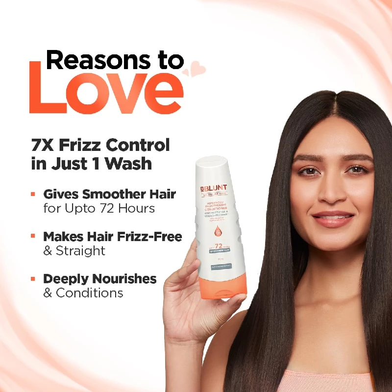 BBLUNT Advanced Smoothening Conditioner with Keratin & Hyaluronic - Image 3