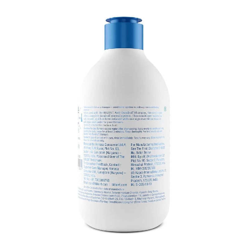 BBLUNT Anti-Dandruff Conditioner with Shea Butter & Tea Tree For Dandruff Control - Image 2