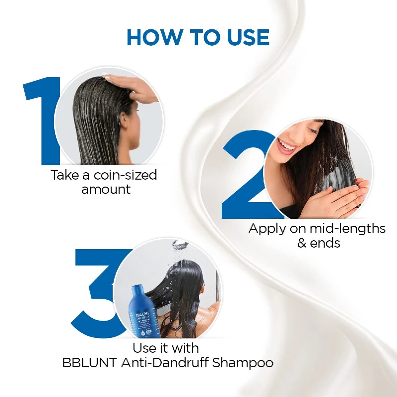 BBLUNT Anti-Dandruff Conditioner with Shea Butter & Tea Tree For Dandruff Control - Image 4