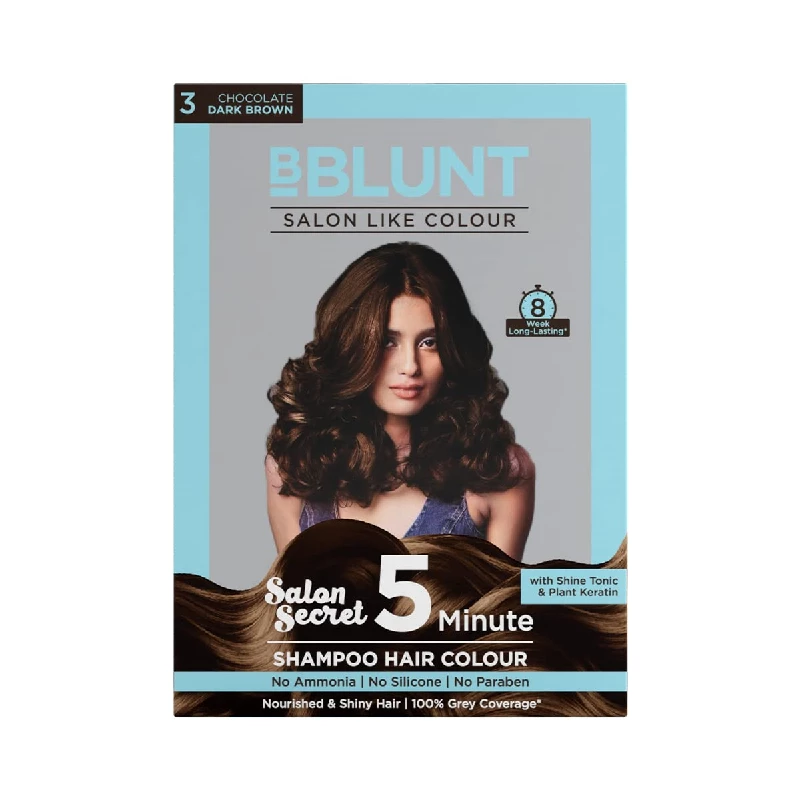 BBLUNT Chocolate Dark Brown 5 Minute Shampoo Hair Colour