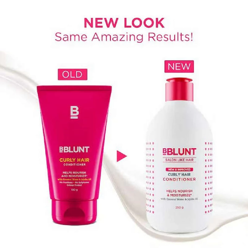 BBLUNT Curly Hair Conditioner with Coconut Water & Jojoba Oil - Image 2