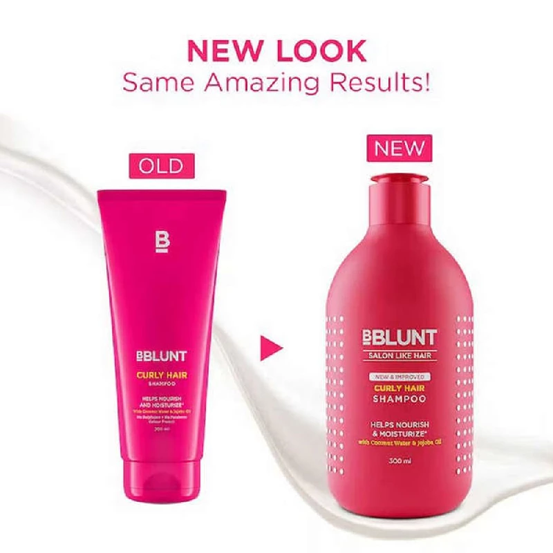 BBLUNT Curly Hair Shampoo with Coconut Water & Jojoba Oil - Image 2