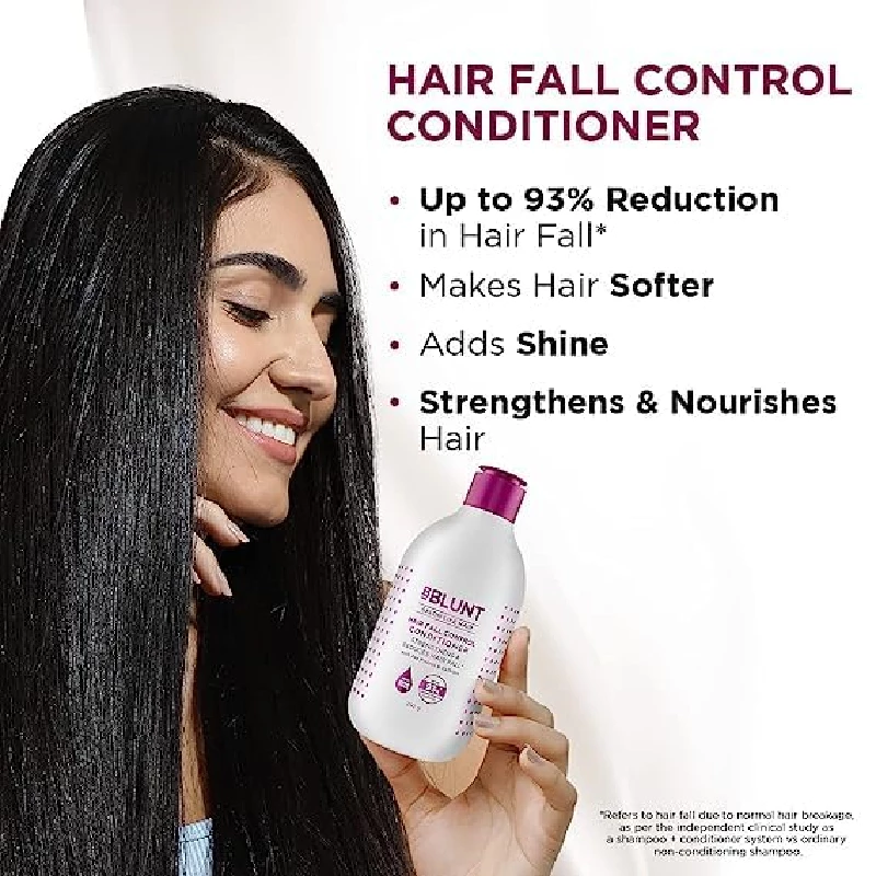 BBLUNT Hair Fall Control Shampoo & Conditioner Combo with Pea Protein & Caffeine for Stronger Hair - Image 4