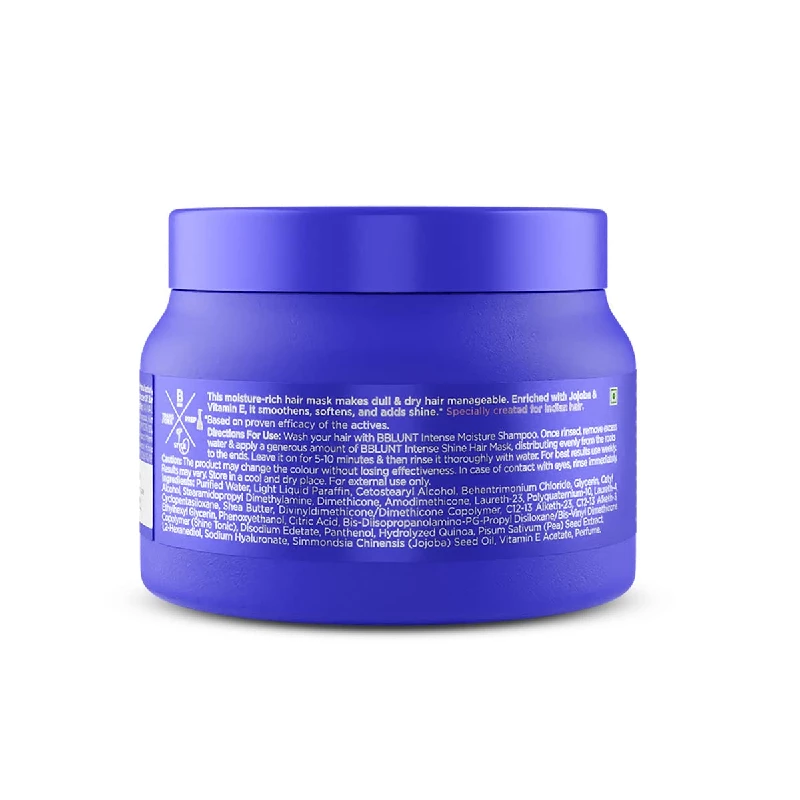 BBLUNT Intense Moisture Hair Mask with Jojoba Oil & Vitamin E - Image 2
