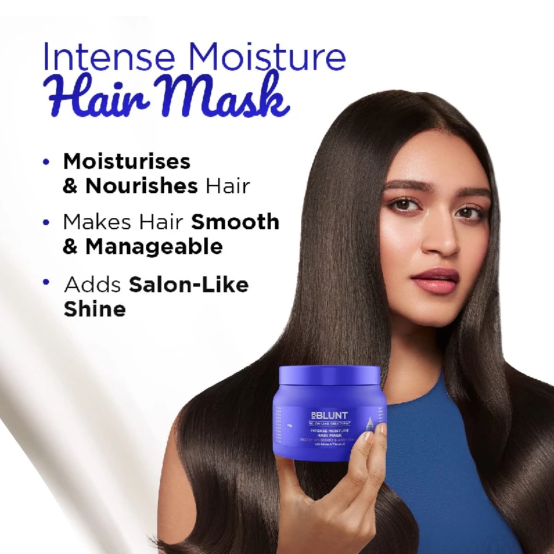 BBLUNT Intense Moisture Hair Mask with Jojoba Oil & Vitamin E - Image 4