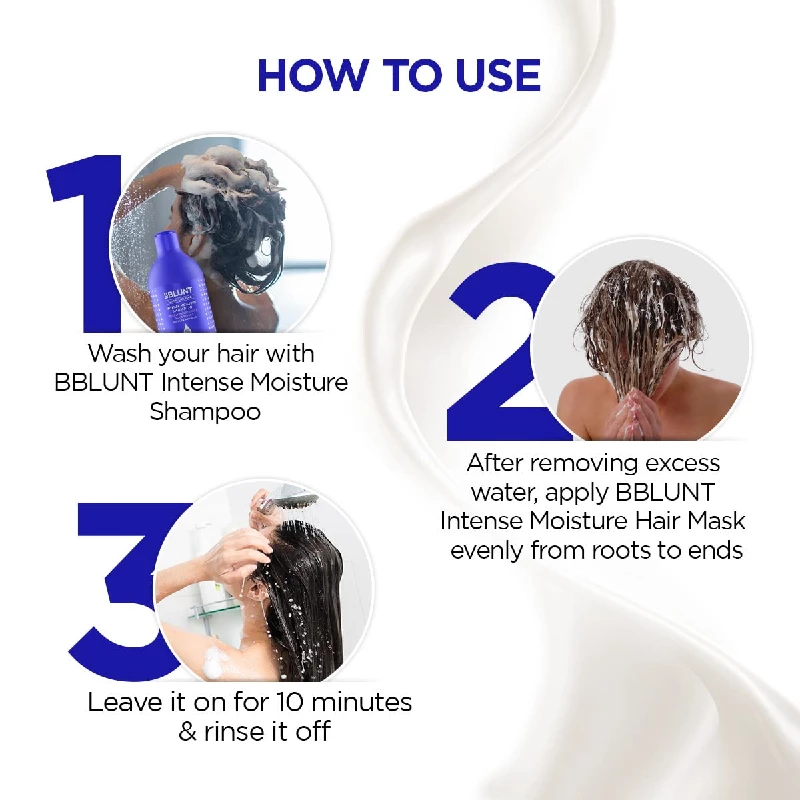 BBLUNT Intense Moisture Hair Mask with Jojoba Oil & Vitamin E - Image 5