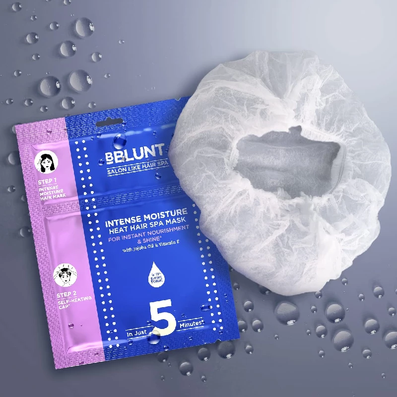 BBLUNT Intense Moisture Heat Hair Spa Mask with Jojoba Oil & Vitamin E - Image 7