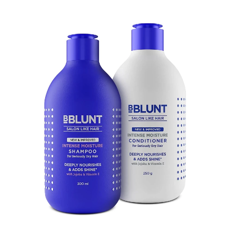 BBLUNT Intense Moisture Natural Hair Shampoo and Conditioner BBLUNT Intense Moisture Natural Hair Shampoo and Conditioner-Pack Size-Combo of 2
