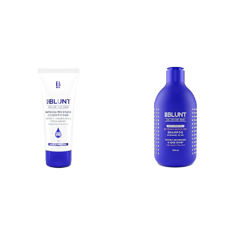 BBLUNT Intense Moisture Shampoo & Intense Moisture Conditioner BBLUNT Intense Moisture Shampoo & Intense Moisture Conditioner-Pack Size-Combo of 2