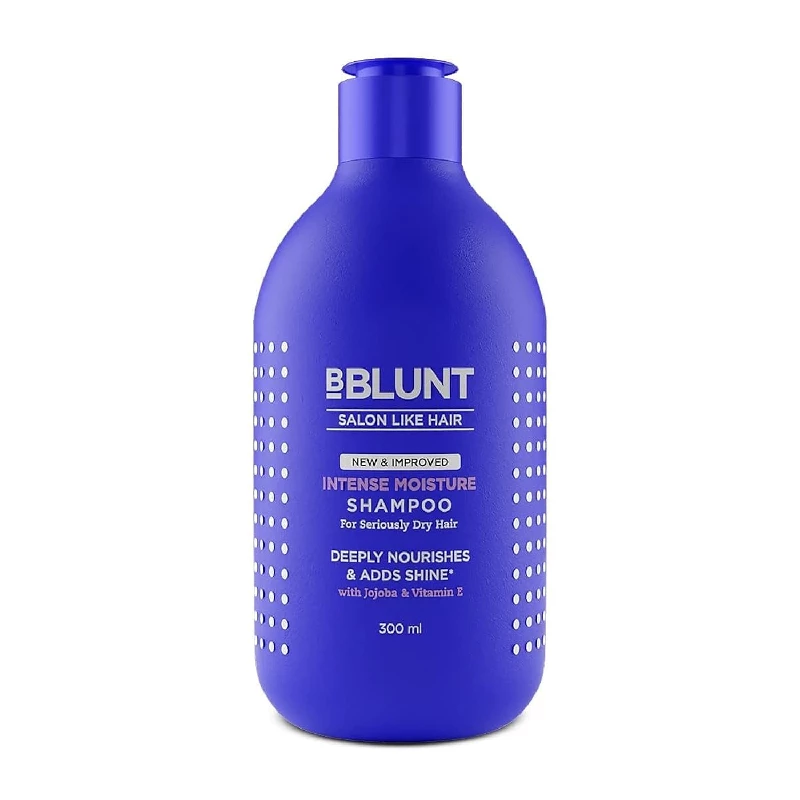 BBLUNT Intense Moisture Shampoo with Jojoba and Vitamin E BBLUNT Intense Moisture Shampoo with Jojoba and Vitamin E-Pack Size-300 ml