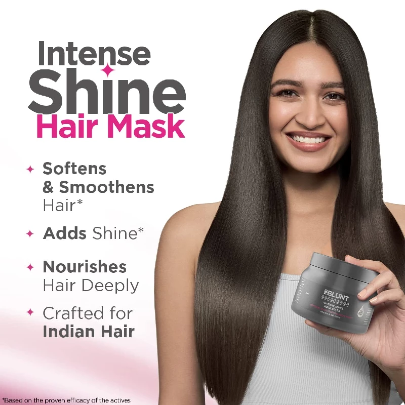 BBLUNT Intense Shine Hair Mask with Rice & Silk Protein - Image 2