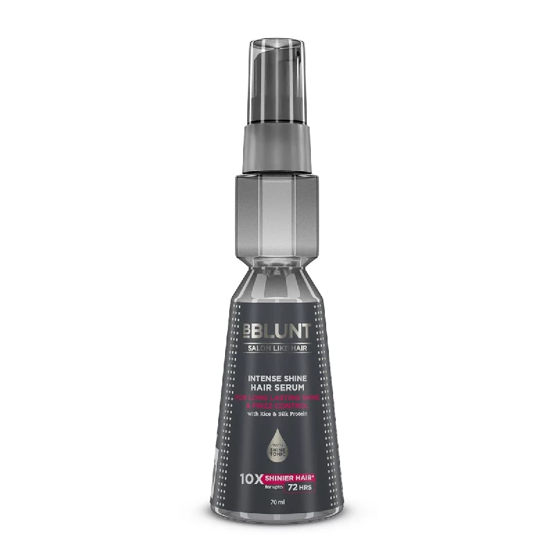 BBLUNT Intense Shine Hair Serum With Rice & Silk Protein For Shinier Hair