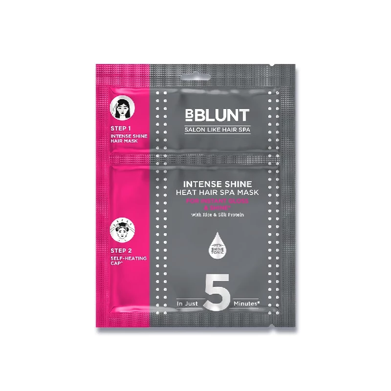 BBLUNT Intense Shine Heat Hair Spa Mask with Rice & Silk Protein