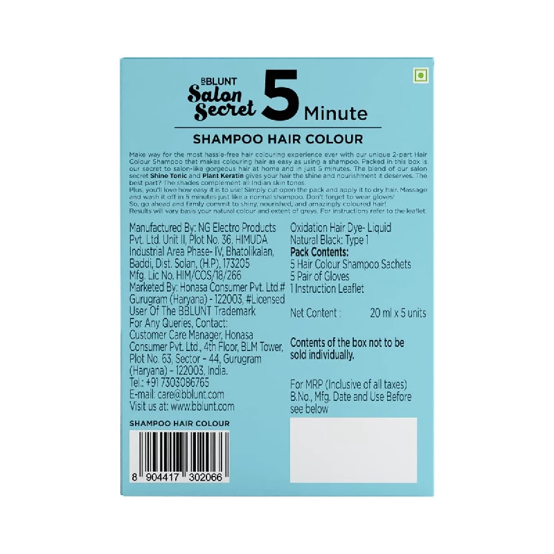 BBLUNT Natural Black 5 Minute Shampoo - Image 2