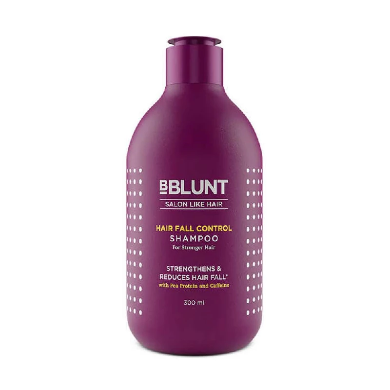 BBLUNT Hair Fall Control Shampoo with Pea Protein & Caffeine for Stronger Hair BBLUNT Hair Fall Control Shampoo with Pea Protein & Caffeine for Stronger Hair-Pack Size-300 ml