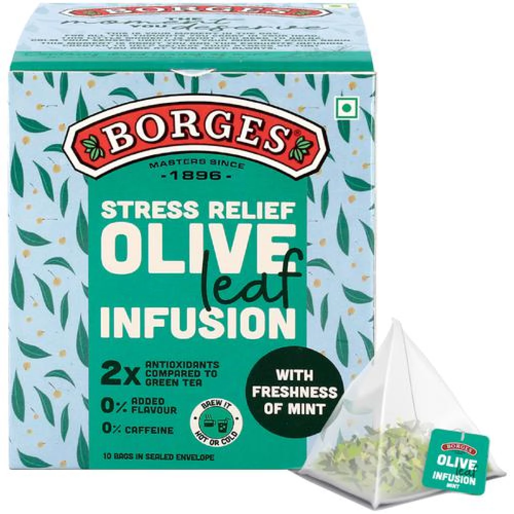 BORGES Olive Leaf Infusion Olive & Mint Leaves