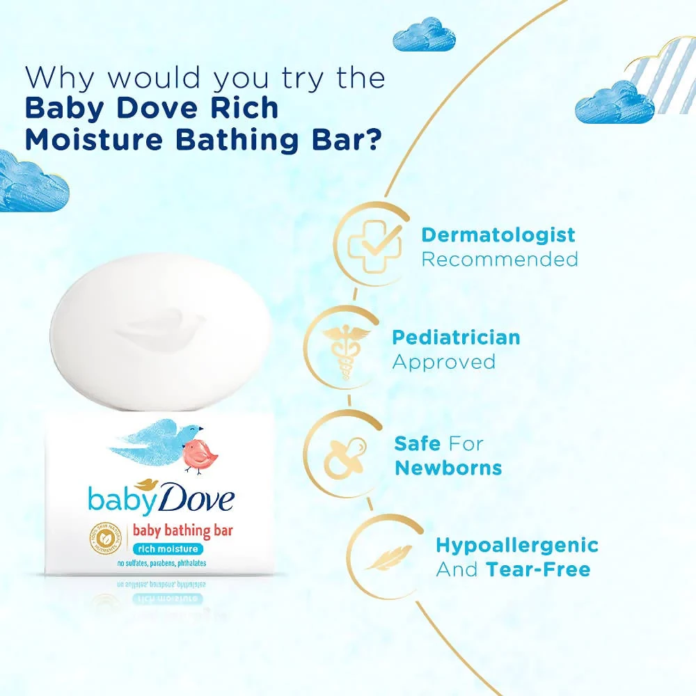 Baby Dove Rich Moisture Bathing Bar - Image 3