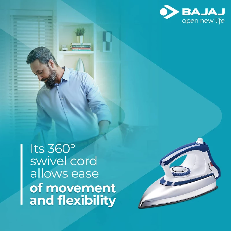 Bajaj Majesty 1000 Watts Dry Iron - Image 2