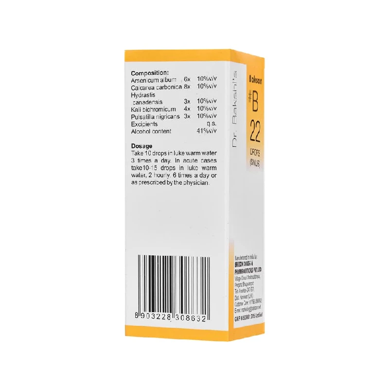 Bakson's B22 Sinus Drop - Image 3