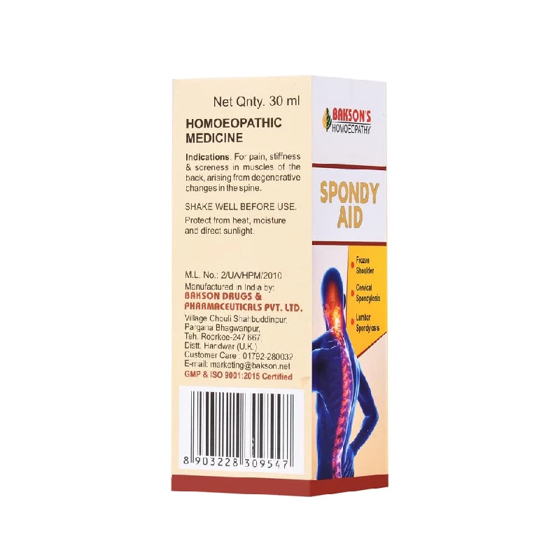Bakson's Homeopathy Spondy Aid Drop - Image 3